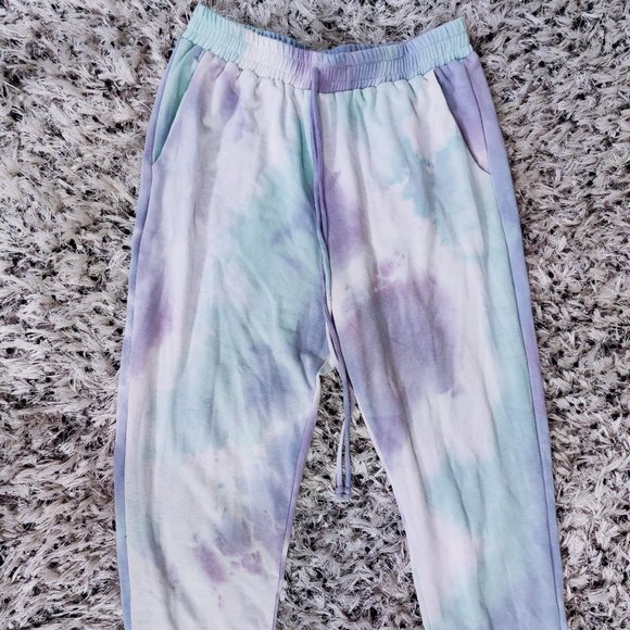 Breezy Freestyle Pocketed Tie Dye Knit Joggers - Picture 3 of 9